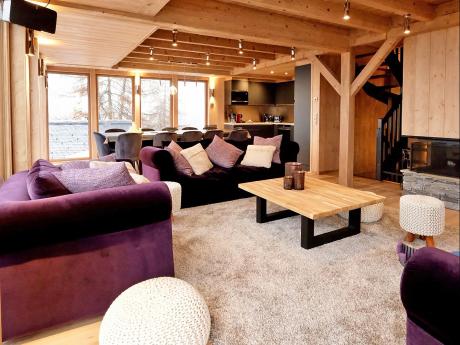 Chalet de Vallandry Nowen - Wohnraum