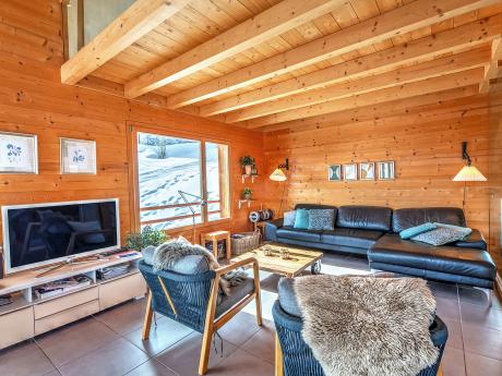 Chalet sur Piste - Wohnraum