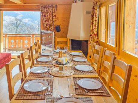Chalet Greppon Blanc - Essbereich