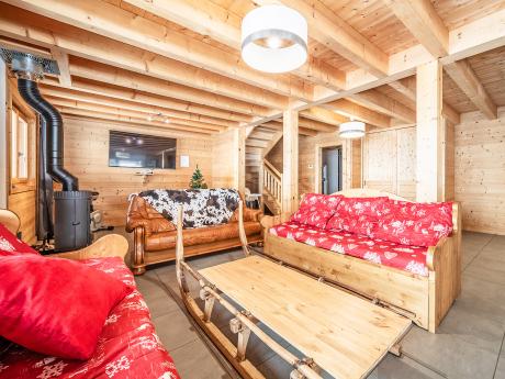 Chalet Châblais - Wohnraum