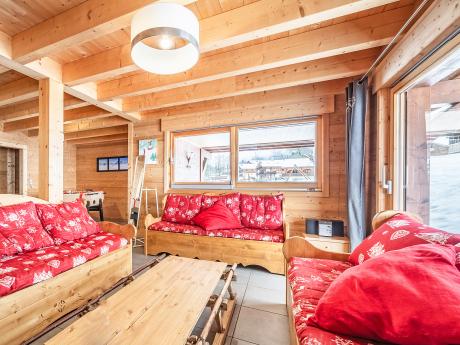 Chalet Châblais - Wohnraum