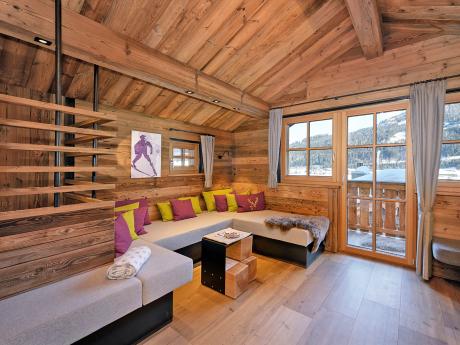 Noble Chalet Flachau - Wohnraum
