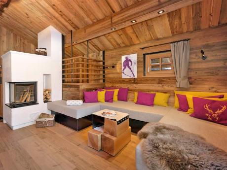 Noble Chalet Flachau - Wohnraum