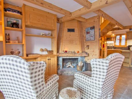 Chalet Saint Pères - Wohnraum