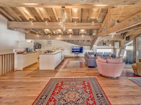 Chalet Casa Alba - Wohnraum