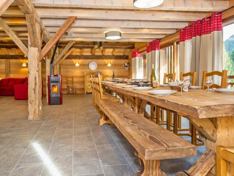 Chalet Pré La Joux - Essbereich