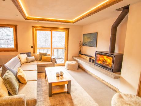 Chalet Camarine - Wohnraum