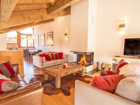 Chalet Le Pic Blanc - Wohnraum
