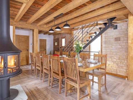 Chalet La Tanière de l'Ours - Essbereich
