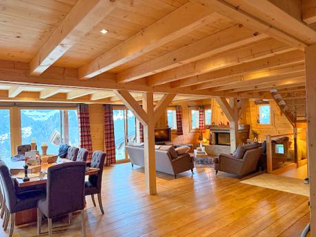 Chalet Les Mouflons - Wohnraum