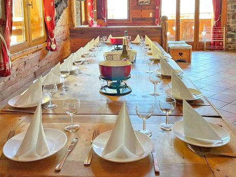 Chalet le Haut - Essbereich